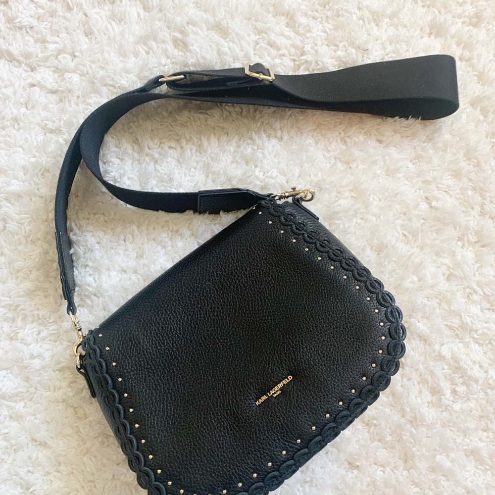 Karl Lagerfield Crossbody Camera Saddle Bag